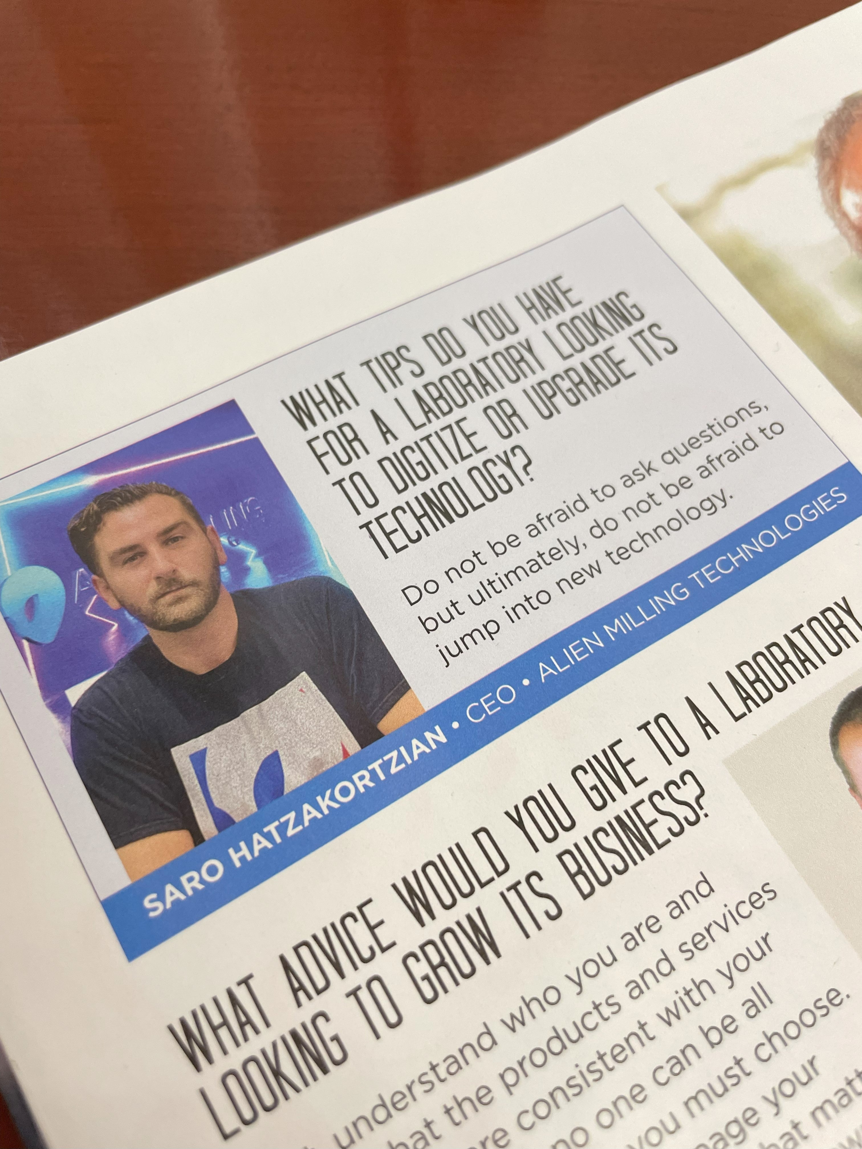 Alien Milling CEO Featured in IDT Magazine - August 2023