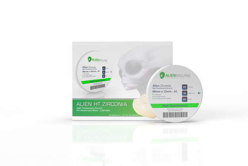 Alien™ 98mm High Translucency Zirconia Blocks